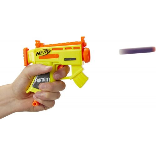 너프 NERF Fortnite Micro AR-L Microshots Dart-Firing Toy Blaster & 2 Official Elite Darts for Kids, Teens, Adults