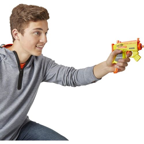 너프 NERF Fortnite Micro AR-L Microshots Dart-Firing Toy Blaster & 2 Official Elite Darts for Kids, Teens, Adults