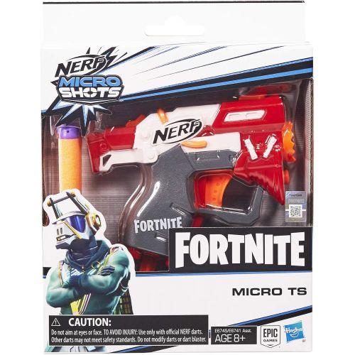 너프 Nerf Fortnite Ts Microshots Dart-Firing Toy Blaster & 2 Official Elite Darts