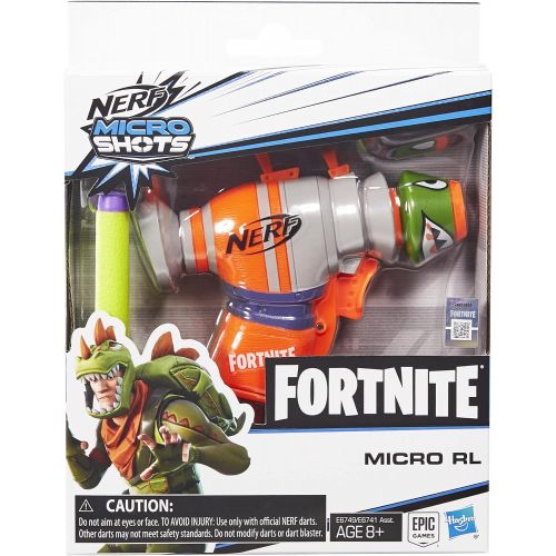 너프 NERF Fortnite RL MicroShots Dart-Firing Toy Blaster and 2 Official Elite Darts