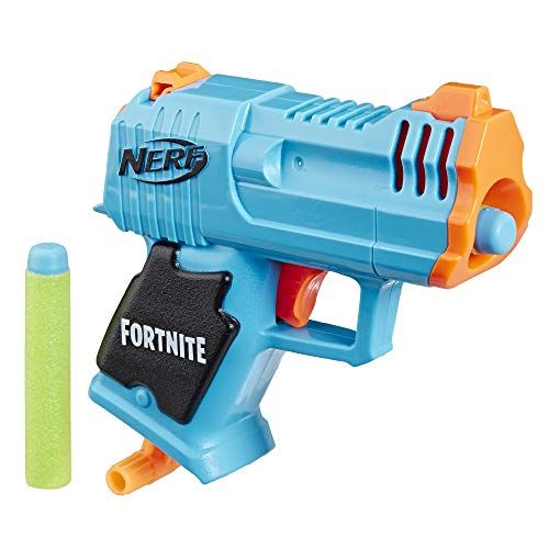 너프 NERF Fortnite Micro HC-R Microshots Dart-Firing Toy Blaster & 2 Official Elite Darts for Kids, Teens, Adults