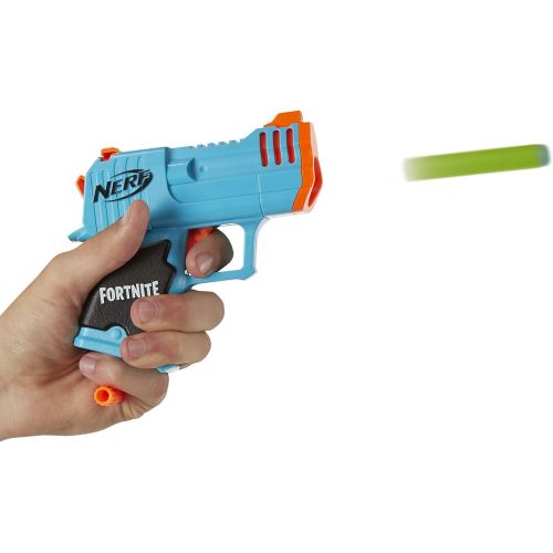 너프 NERF Fortnite Micro HC-R Microshots Dart-Firing Toy Blaster & 2 Official Elite Darts for Kids, Teens, Adults