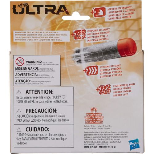 너프 NERF Ultra One 20-Dart Refill Pack -- The Farthest Flying Darts Ever -- Compatible Only with Ultra Blasters