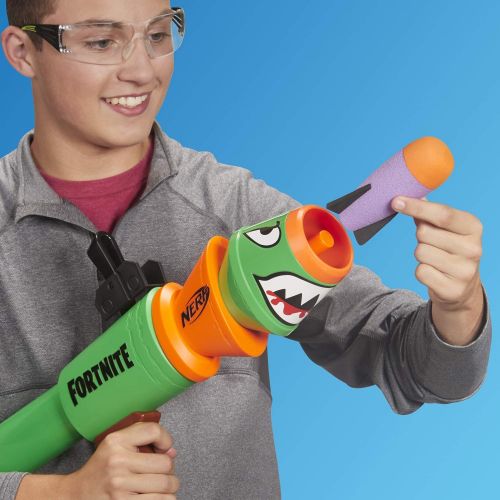 너프 NERF Fortnite Rl Blaster -- Fires Foam Rockets -- Includes 2 Official Fortnite Rockets -- for Youth, Teens, Adults