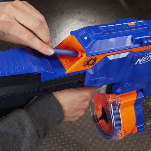 너프 NERF Infinus N-Strike Elite Toy Motorized Blaster with Speed-Load Technology (FFP), Brown