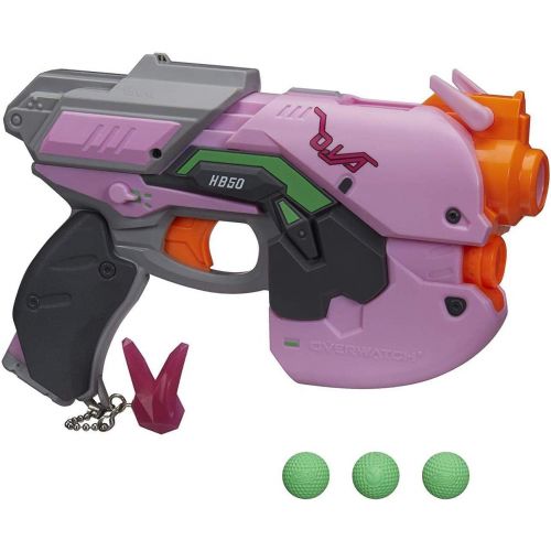 너프 NERF Overwatch D.Va Rival Blaster with 3 Overwatch Rival Rounds