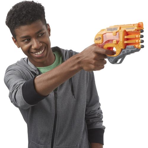 너프 Persuader Nerf Doomlands Toy Blaster with Hammer Action and 4 Official Nerf Doomlands Darts for Kids, Teens, and Adults