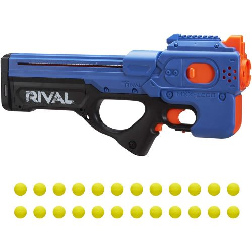 너프 NERF Rival Charger MXX-1200 Motorized Blaster -- 12-Round Capacity, 95 FPS Velocity -- Includes 24 Official Rival Rounds -- Team Blue