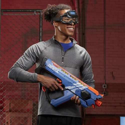 너프 Perses Mxix-5000 Nerf Rival Motorized Blaster (Blue) -- Fastest Blasting Rival System, up to 8 Roundsper S -- Rechargeable Battery, Quick-Load Hopper