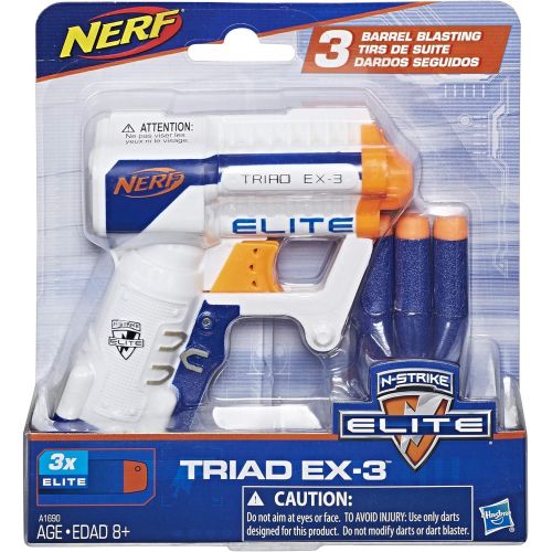 너프 NERF N-Strike Elite Triad EX-3 Toy, Multicolor