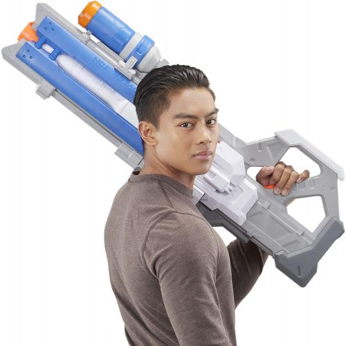 너프 NERF Overwatch Soldier: 76 Rival Blaster -- Fully Motorized, Lights, Recoil Action, 30 Overwatch Rival Rounds -- for Teens, Adults