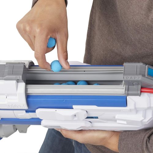 너프 NERF Overwatch Soldier: 76 Rival Blaster -- Fully Motorized, Lights, Recoil Action, 30 Overwatch Rival Rounds -- for Teens, Adults