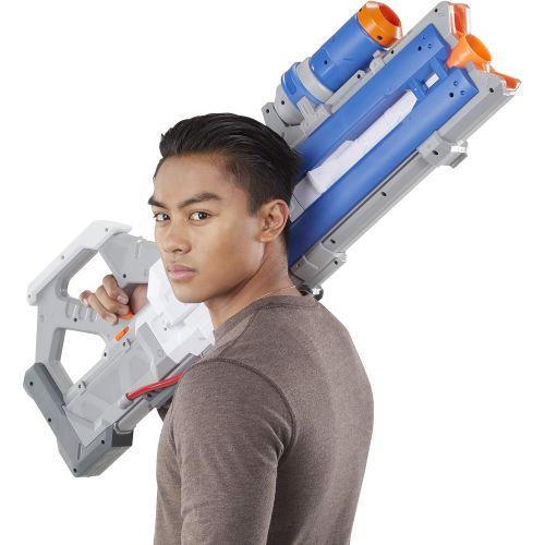 너프 NERF Overwatch Soldier: 76 Rival Blaster -- Fully Motorized, Lights, Recoil Action, 30 Overwatch Rival Rounds -- for Teens, Adults