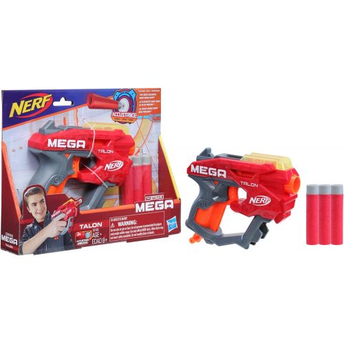 너프 NERF Mega Talon Blaster -- Includes 3 Official Accustrike Mega Darts -- for Kids, Teens, Adults