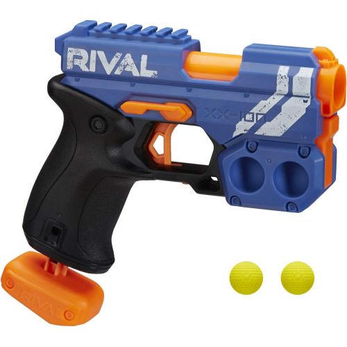 너프 NERF Rival Knockout XX-100 Blaster -- Round Storage, 90 FPS Velocity, Breech Load -- Includes 2 Official Rival Rounds -- Team Blue