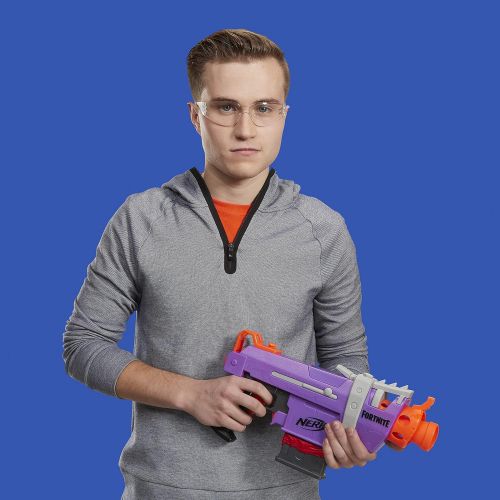 너프 NERF Fortnite SMG-E Blaster -- Motorized Dart Blasting -- 6-Dart Clip, 6 Official Elite Darts -- for Youth, Teens, Adults