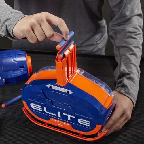 너프 NERF Elite Titan CS-50 Toy Blaster -- Fully Motorized, 50-Dart Drum, 50 Official Elite Darts, Spinning Barrel -- for Kids, Teens, Adults