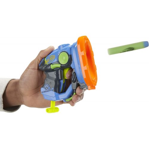 너프 NERF Microshots Overwatch Lucio Blaster -- Includes 2 Official Elite Darts -- for Kids, Teens, Adults