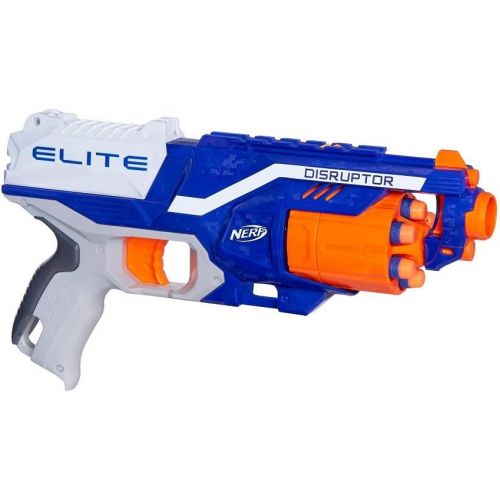 너프 Nerf N-Strike Elite Disruptor 6 Dart Rapid Fire Nerf Gun Blaster Shoots 90 ft! (Twin Pack)