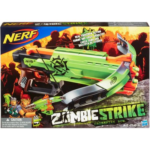 너프 Hasbro Nerf Zombie Strike Crossfire Bow Blaster