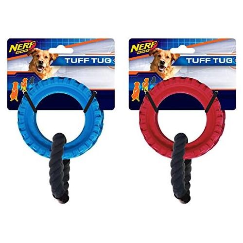  Nerf Dog Tire Wheel Tug, Dog Toy