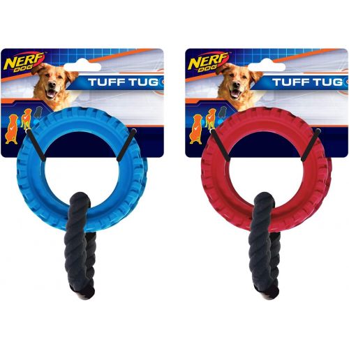  Nerf Dog Tire Wheel Tug, Dog Toy