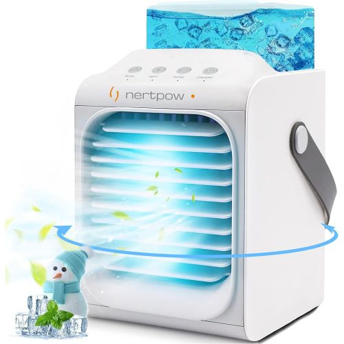  Nertpow Portable Air Conditioner, Portable AC, Cordless Personal Air Cooler, Suitable for Office Bedside Study Room Rents & Camping