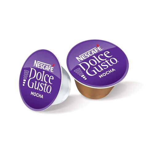 네스카페 Nestle Nescafe Dolce Gusto Coffee Pods - Mocha Flavor - Choose Quantity (3 Pack (48 Capsules))