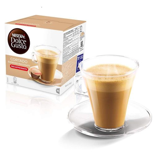 네스카페 Nestle Nescafe Dolce Gusto Coffee Pods - Decaffeinated Cortado Espresso Macchiato Flavor - Choose...