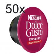 50 X Nescafe Dolce Gusto Coffee Capsules - Espresso Decaffeinato - 50 Decaf Capsules
