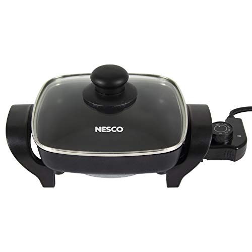  [아마존베스트]Nesco, Black, ES-08, Electric Skillet, 8 inch, 800 watts