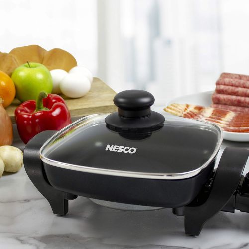  [아마존베스트]Nesco, Black, ES-08, Electric Skillet, 8 inch, 800 watts