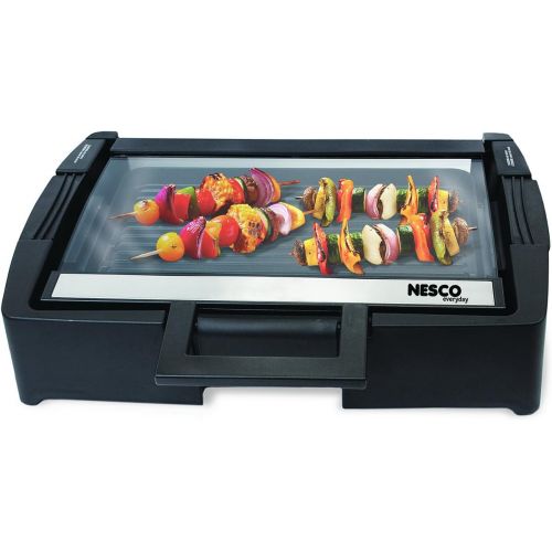  Nesco American Harvest GRG-1000 Electric Grill, 17 x 14, Black