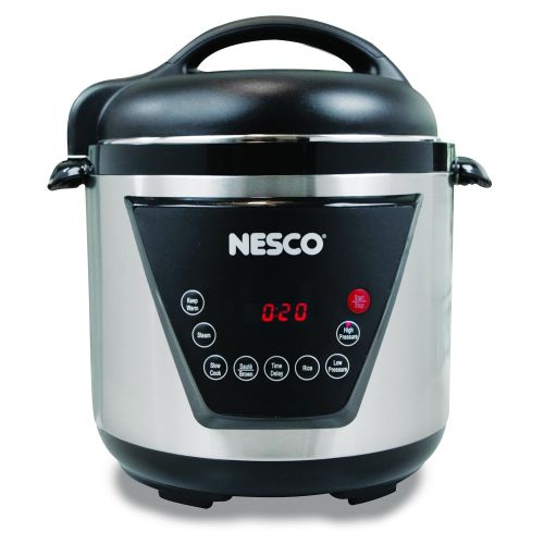  Nesco American Harvest PC6-13 Pressure Cooker, SilverBlack, 6 quart