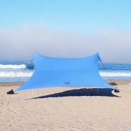 Neso Gigante - Portable Beach Tent - Ideal to Enjoy with Family and Friends - UPF 50+, Water-Resistant, and Lightweight - Periwinkle Blue, 11' x 11'