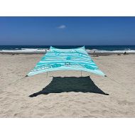 Neso Tents Beach Tent with Sand Anchor, Portable Canopy Sunshade - 7' x 7' - Patented Reinforced Corners (Swells)