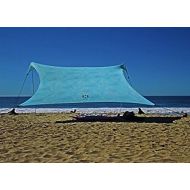 Neso Tents Gigante Beach Tent, 8ft Tall, 11 x 11ft, Biggest Portable Beach Shade, UPF 50+ SunProtection, Reinforced Corners and Cooler Pocket