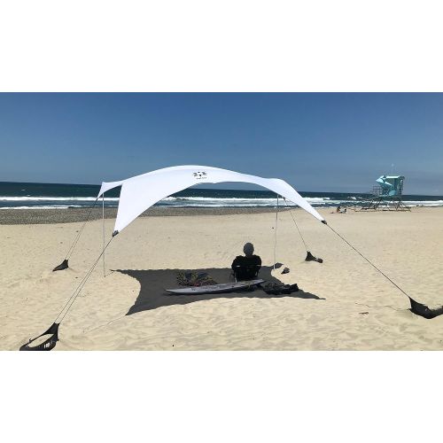  Neso Tents Gigante Beach Tent, 8ft Tall, 11 x 11ft, Biggest Portable Beach Shade, UPF 50+ Sun?Protection, Reinforced Corners and Cooler Pocket