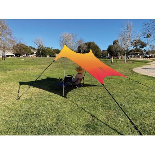  Neso Sidelines 1 Versatile Sports Sun Shelter, Patented Corners & Poles, 100% Recycled Stakes, 4.5lb