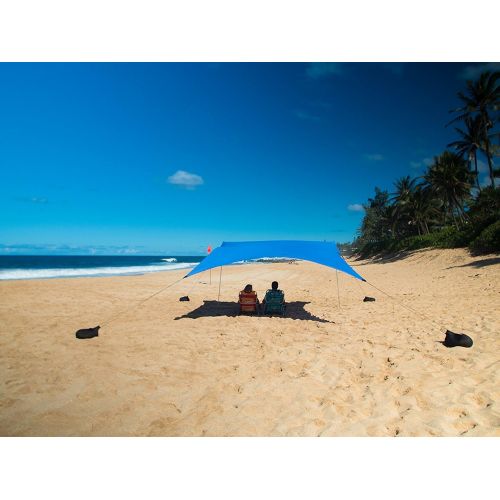  Neso Tents Grande Beach Tent, 7ft Tall, 9 x 9ft, Reinforced Corners and Cooler Pocket