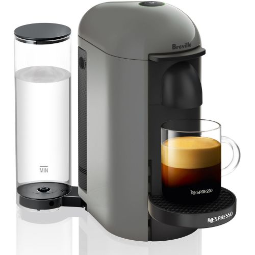 네스프레소 Nespresso VertuoPlus Coffee and Espresso Maker by Breville with Aeroccino Milk Frother, Grey