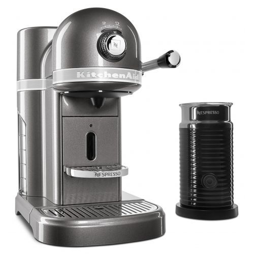 네스프레소 Nespresso Espresso Maker by KitchenAid with Milk Frother (KES0504MS)