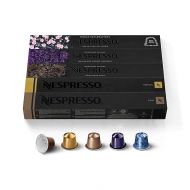 Nespresso Capsules OriginalLine, Variety Pack, Mild, Medium, Dark Roast Espresso Coffee, 50 Count Espresso Coffee Pods, Brews 1.35 oz