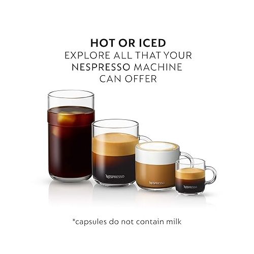 네스프레소 Nespresso Capsules Vertuo, Half Caffeinato, Mild Roast Coffee, 30-Count Coffee Pods, Brews 7.77 fl. oz.