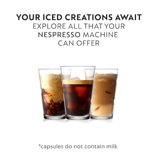 네스프레소 Nespresso Capsules OriginalLine, Ice Forte, 30-Count Espresso Coffee Pods, Brews 7.77 fl. oz.