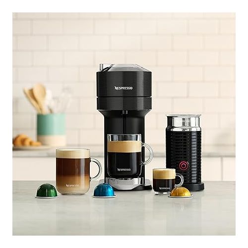 네스프레소 Nespresso Vertuo Next Premium Coffee and Espresso Machine by Breville with Milk Frother, Black, Small