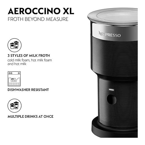 네스프레소 Nespresso Aeroccino XL Milk Frother