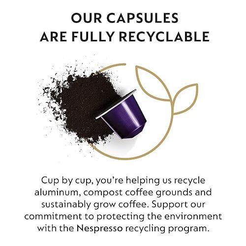 네스프레소 Nespresso Capsules OriginalLine, Ispirazione Variety Pack, Medium & Dark Roast Espresso Coffee, 50 Count Espresso Coffee Pods, Brews 1.35oz
