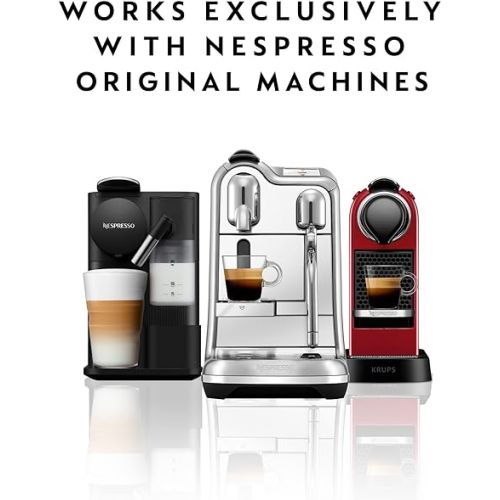 네스프레소 Nespresso Capsules OriginalLine, Kazaar, Dark Roast Espresso Coffee, 50-Count Espresso Coffee Pods