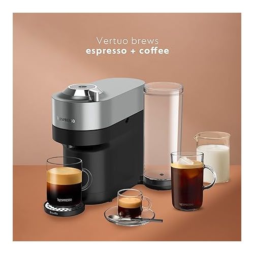 네스프레소 Nespresso Vertuo POP+ Deluxe Coffee and Espresso Machine by Breville, Titan